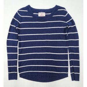 So Perfect Pullover Sweater XS Navy Blue/ White‎ Beachy Light Sweater